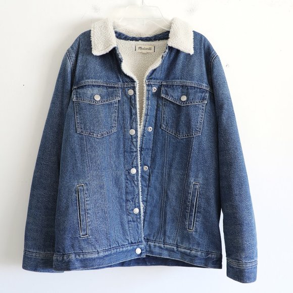 Madewell Other - Madewell Sherpa Classic Jean Jacket